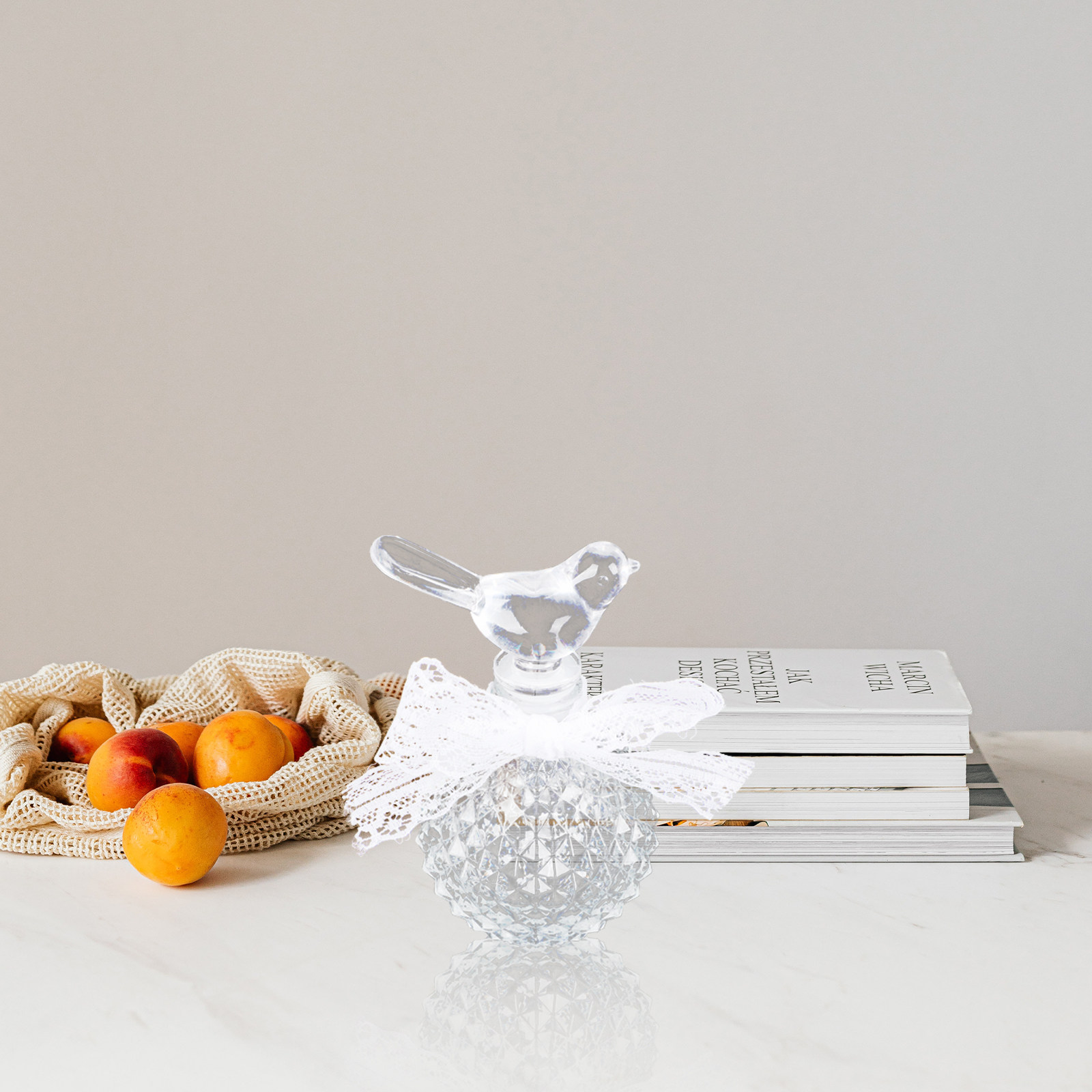Fragrance Home Decor - Прозрачный рельефный стеклянный флакон для духов,