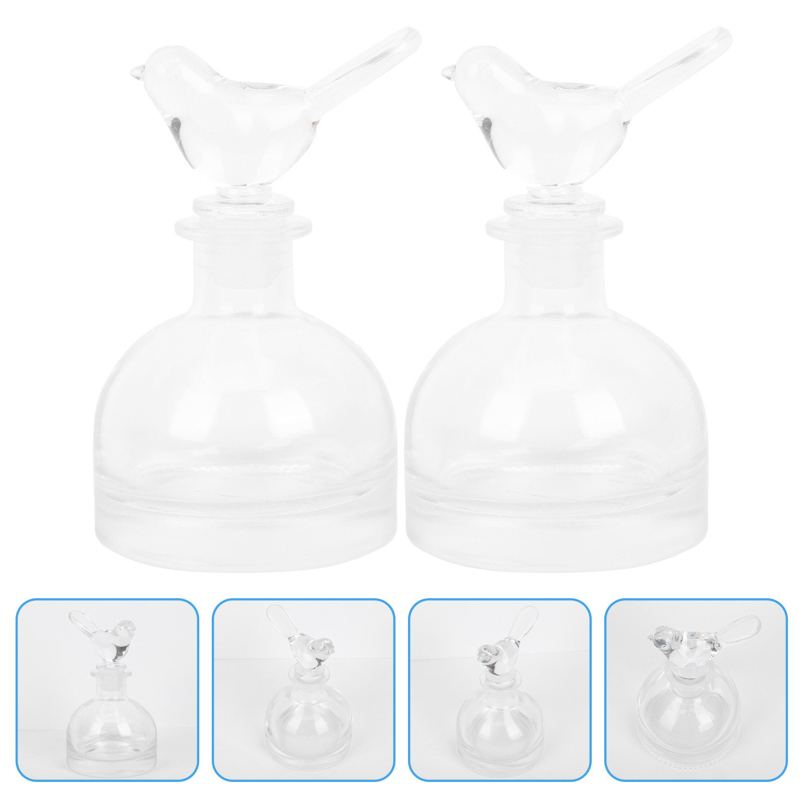 Fragrance Home Decor - 2 шт. стеклянные флаконы для духов,