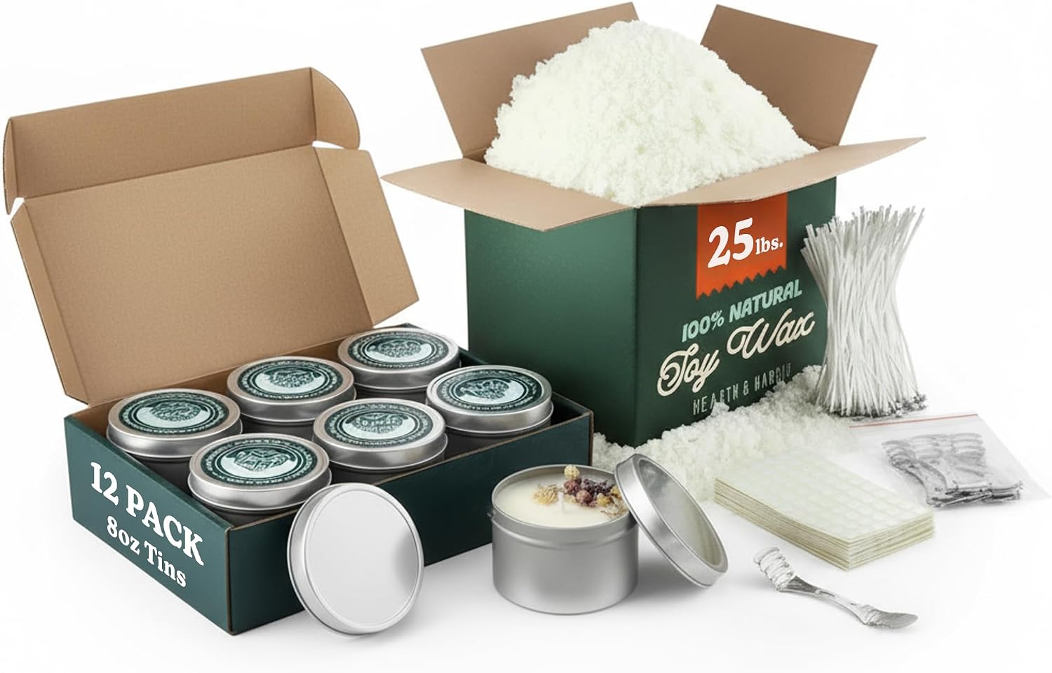 Soy Wax Flake - 25 фунтов. Соевый воск для свечей