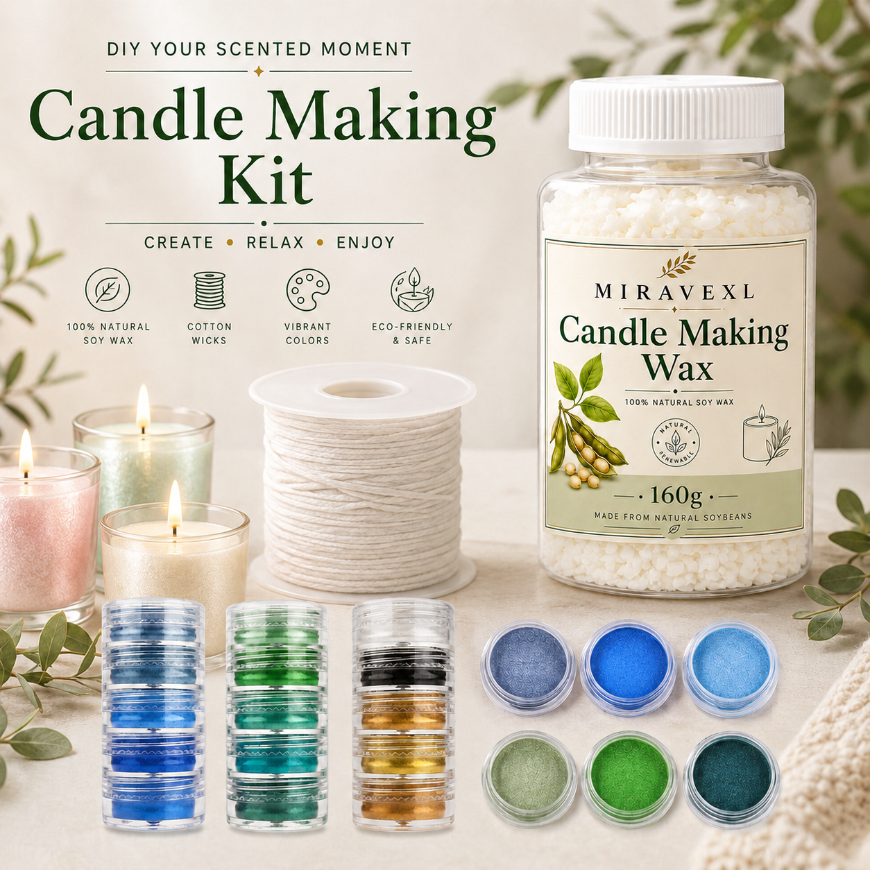 Soy Wax Flake - Соевый воск MIRAVEXL 160 г или