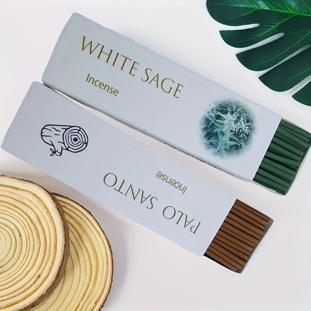 Smokeless Incense Stick - 65/130 кусочков белого шалфея, диаметр толщиной