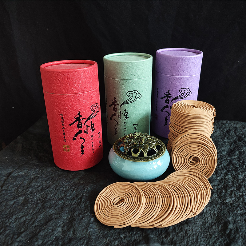 Smokeless Incense Stick - 120 тарелок/коробка, натуральный сандал, лаванда, катушка,