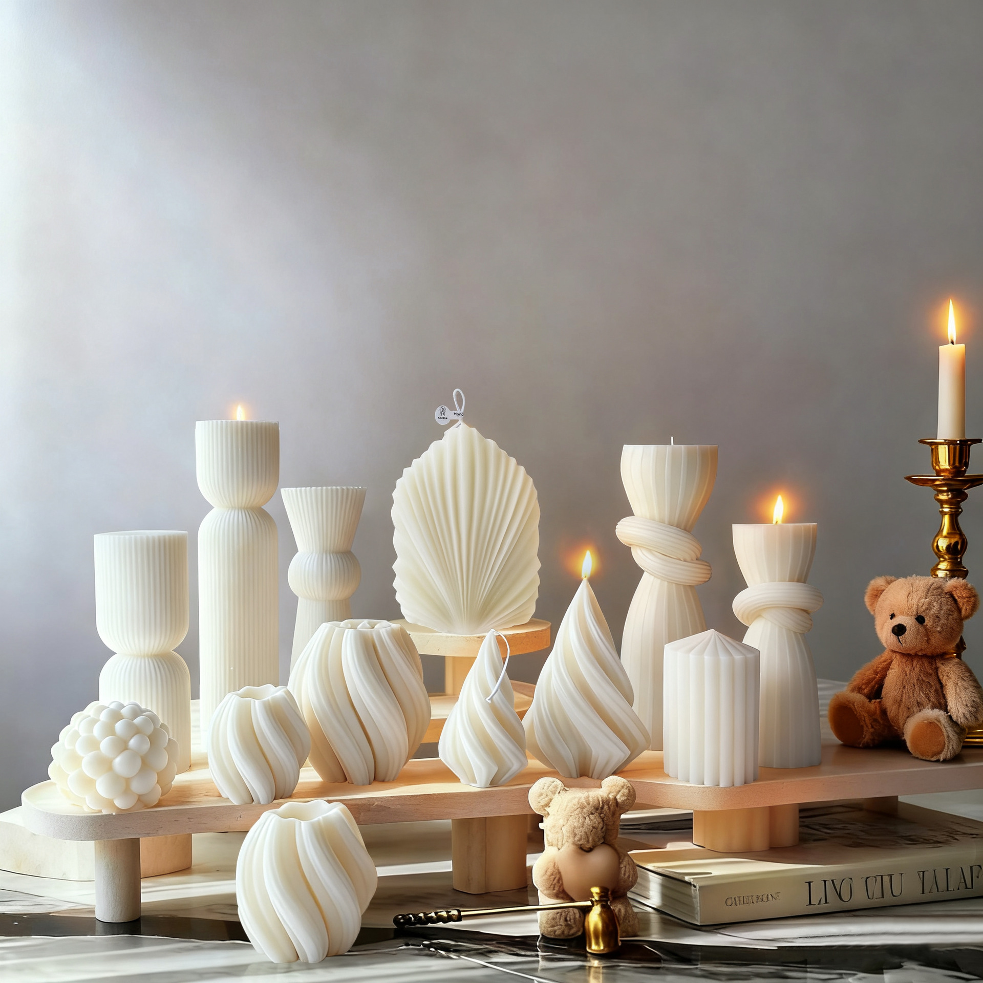 Fragrance Home Decor - Ароматическая свеча в скандинавском минималистичном стиле,