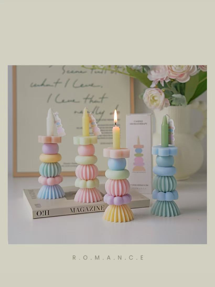 Fragrance Home Decor - Ароматическая свеча ручной работы с геометрическим