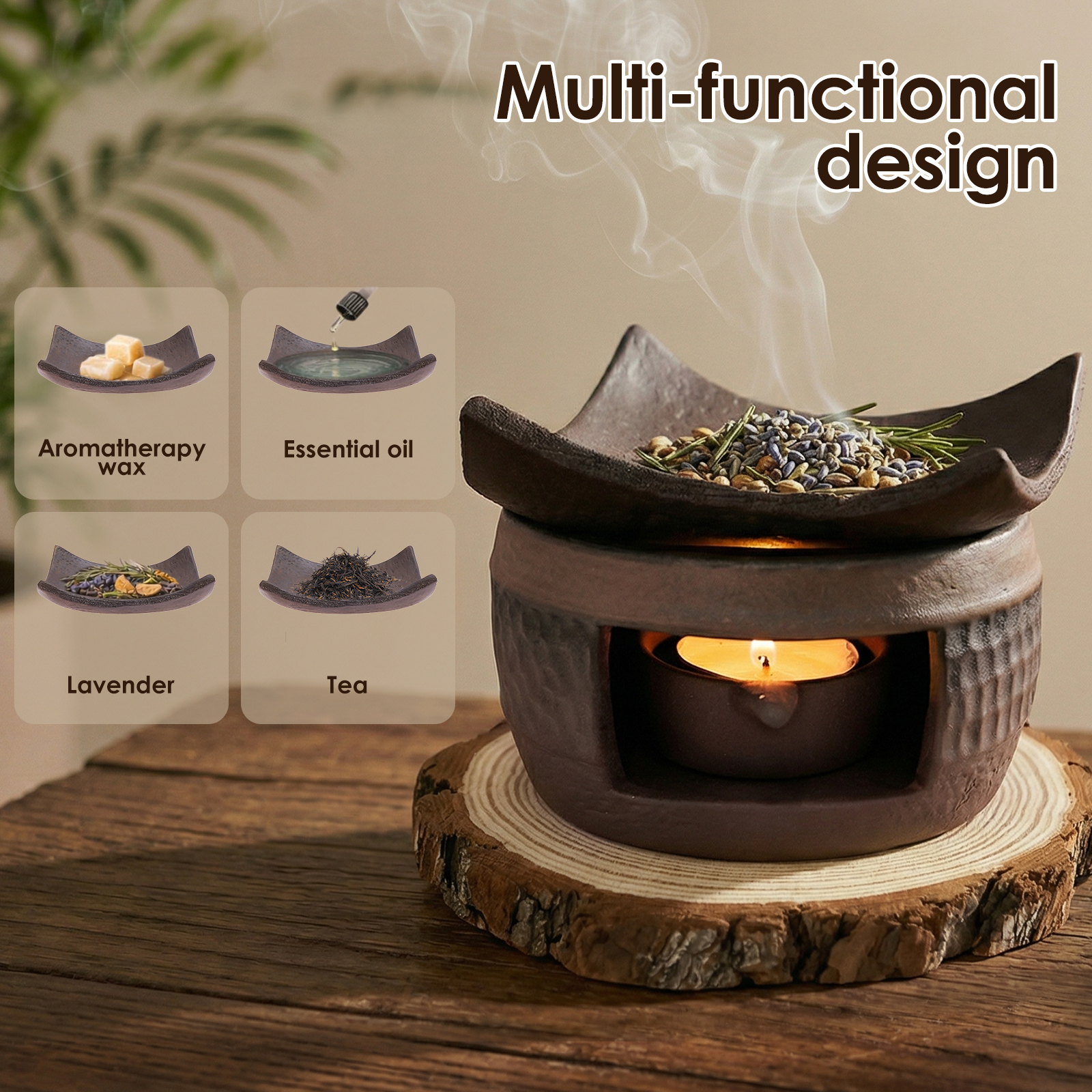 Керамическая аромалампа для ча – обзор и цена Wax Melt Burner