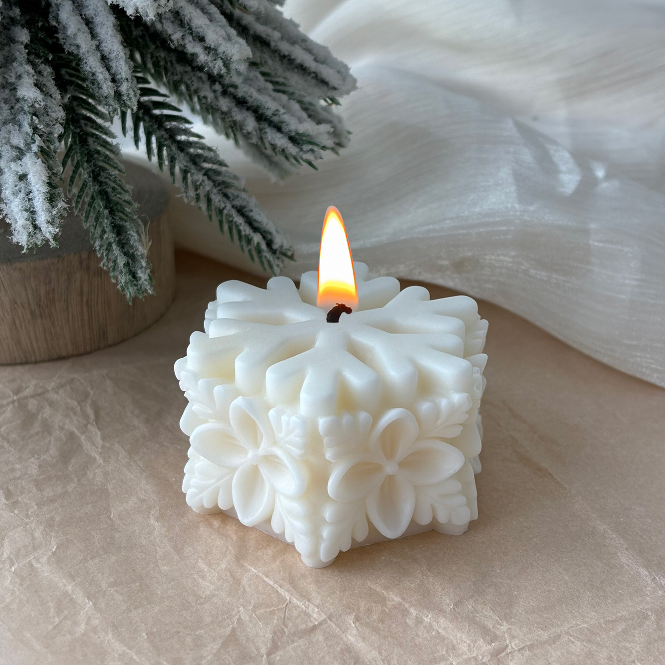 1 шт., рождественская свеча со – обзор и цена Home Fragrance In French